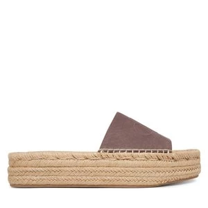 Obrázek produktu Espadrilky Calvin Klein Flatf Espa Mule Nub Mg HW0HW02890 Hnědá