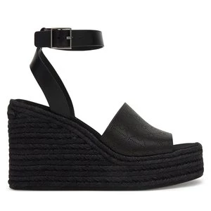 Obrázek produktu Espadrilky Calvin Klein Wedge Espad 70 Aop Lth HW0HW03138 Černá