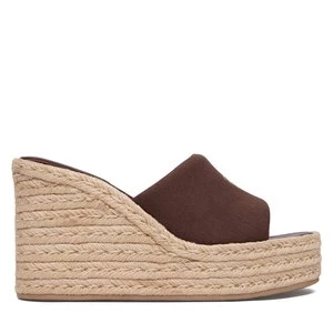 Obrázek produktu Espadrilky Calvin Klein Wedge Espad 70 Canvas Mg HW0HW03282 Hnědá