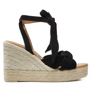 Obrázek produktu Espadrilky Manebi Hamptons Wedge Espadrilles With Knot K 1.0 WS Černá
