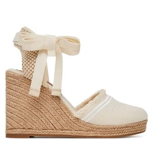 Obrázek produktu Espadrilky Tommy Hilfiger Fringe Canvas High Wedge FW0FW08878 Écru
