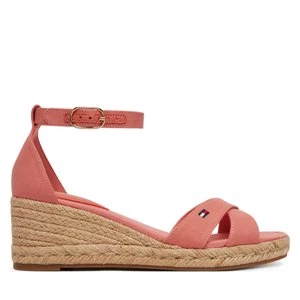 Obrázek produktu Espadrilky Tommy Hilfiger Hemp Crossover Strap Wedge Espadrilles FW0FW09332 Růžová