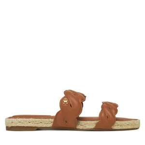 Obrázek produktu Espadrilky Tommy Hilfiger Leather Rope Espadrille Mule FW0FW08503 Hnědá