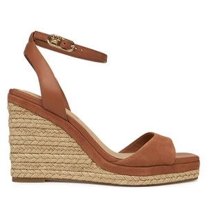 Obrázek produktu Espadrilky Tommy Hilfiger Leather & Suede High Wedge Espad FW0FW08803 Hnědá