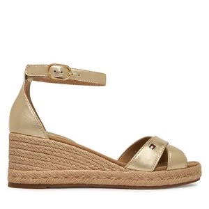 Obrázek produktu Espadrilky Tommy Hilfiger Metalic Crossover Strap FW0FW09333 Zlatá
