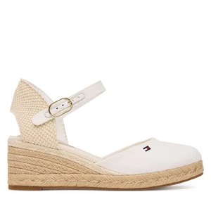 Obrázek produktu Espadrilky Tommy Hilfiger Mid Wedge Espad Closed Toe FW0FW09233 Écru