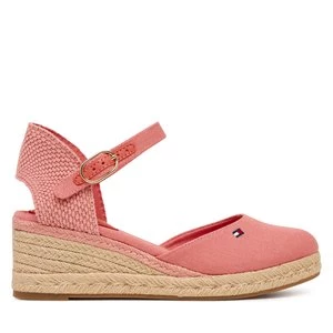 Obrázek produktu Espadrilky Tommy Hilfiger Mid Wedge Espad Closed Toe FW0FW09233 Korálová