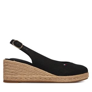 Obrázek produktu Espadrilky Tommy Hilfiger Mid Wedge Espad Slingback FW0FW09228 Černá