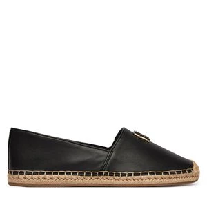 Obrázek produktu Espadrilky Tommy Hilfiger Th Logo Leather Espadrille FW0FW09246 Černá