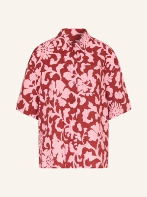 Obrázek produktu Essentiel Antwerp Oversized Košilová Blůza Jommy růžová / tmavě červená