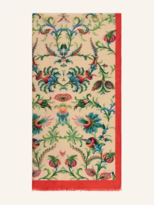 Obrázek produktu Etro Šátek Tosca béžová / světle červená / zelená