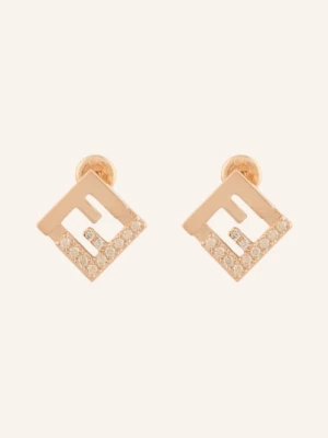 Obrázek produktu Fendi Náušnice Forever Fendi zlatá / bílá