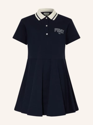 Obrázek produktu Fendi Piqué Polo Šaty tmavě modrá / bílá