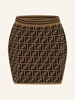 Obrázek produktu Fendi Pletená Sukně hnědá / černá