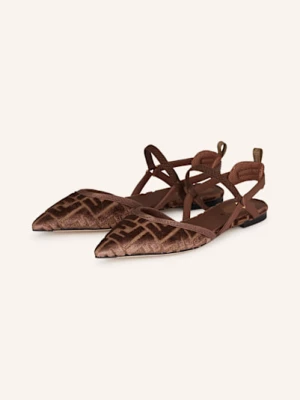 Obrázek produktu Fendi Sling Baleríny Colibrì Lite hnědá