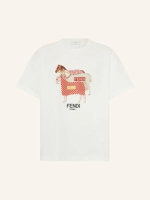 Obrázek produktu Fendi Tričko bílá / růžová / tmavě červená