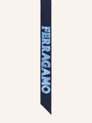 Obrázek produktu Ferragamo Hedvábný Šátek modrá / režná / tmavě modrá