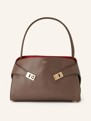 Obrázek produktu Ferragamo Kabelka Hug hnědá / červená