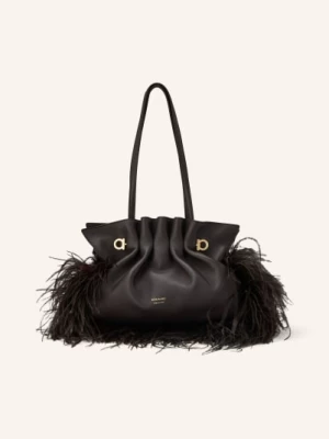 Obrázek produktu Ferragamo Kabelka Soft Bag tmavě hnědá / zlatá