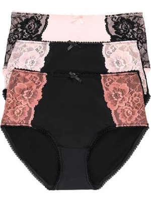 Obrázek produktu Figi maxi z mikrofibry z koronką (3 pary) bonprix