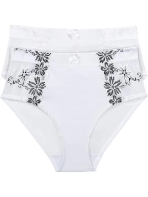 Obrázek produktu Figi modelujące z delikatną koronką (2 pary) bonprix