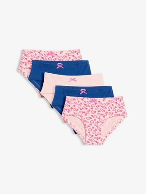 Obrázek produktu Figi panty z miękkiej bawełny, z małą satynową kokardką (5 szt.) bonprix