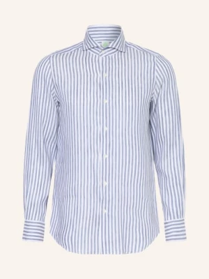 Obrázek produktu Finamore 1925 Košile Tokyo Sergio Slim Fit S Lnem tmavě modrá / bílá
