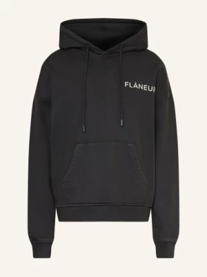 Obrázek produktu Flâneur Mikina S Kapucí Double Logo tmavě šedá / krémová FLÂNEUR
