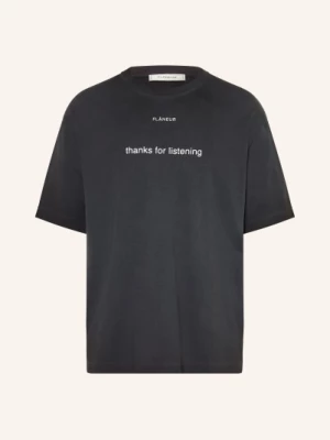 Obrázek produktu Flâneur Oversized Tričko Listening tmavě šedá / bílá FLÂNEUR
