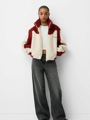 Obrázek produktu Fleecová bunda Bershka bordeaux