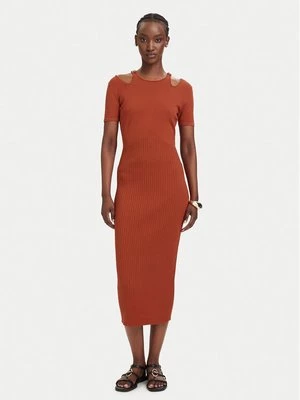 Obrázek produktu Fracomina Úpletové šaty FJ26SD5001K56501 Světle červená Slim Fit