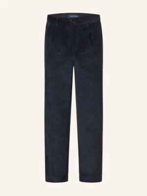 Obrázek produktu Fred Perry Manšestrové Kalhoty Tapered Fit tmavě modrá