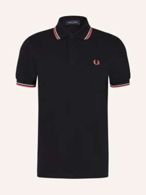 Obrázek produktu Fred Perry Piqué Polokošile černá / světle červená / bílá