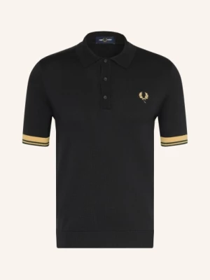 Obrázek produktu Fred Perry Pletené Polo Tričko černá / tmavě žlutá