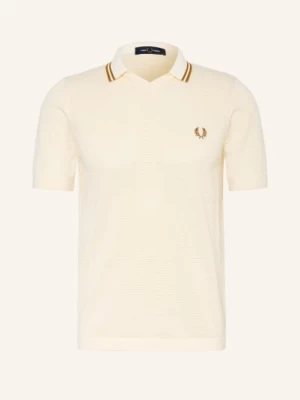 Obrázek produktu Fred Perry Pletené Polo Tričko krémová / hnědá