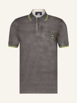 Obrázek produktu Fred Perry Polokošile Z Piké Regular Fit tmavě šedá / neonově zelená