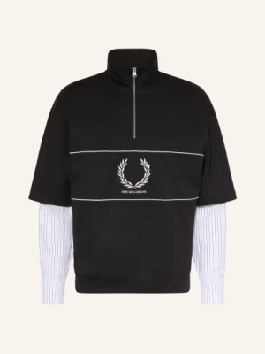 Obrázek produktu Fred Perry Sweat-Troyer Z Kombinace Materiálů černá / bílá