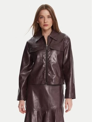 Obrázek produktu French Connection Bunda z imitace kůže Price 75ZAL 60 Bordó Regular Fit
