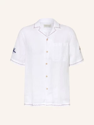 Obrázek produktu Frescobol Carioca Letní Košile Alves Comfort Fit Z Lnu bílá / hnědá