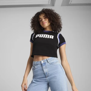 Obrázek produktu FUTURE.PUMA.ARCHIVE Graphic Baby Tee Women, Clothing, Black/White