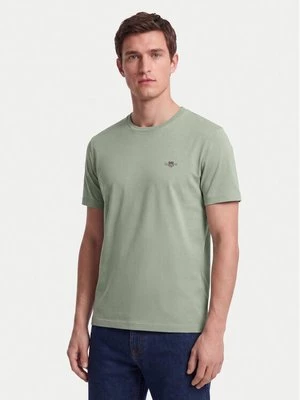 Obrázek produktu Gant T-Shirt Shield 2003184 Světle zelená Regular Fit