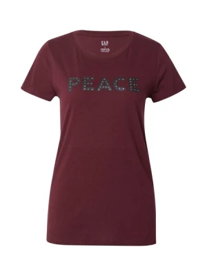 Obrázek produktu GAP Tričko  vínově červená / černá / stříbrná