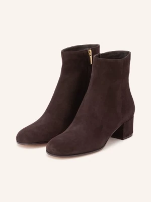 Obrázek produktu Gianvito Rossi Kotníčkové Boty tmavě hnědá / zlatá