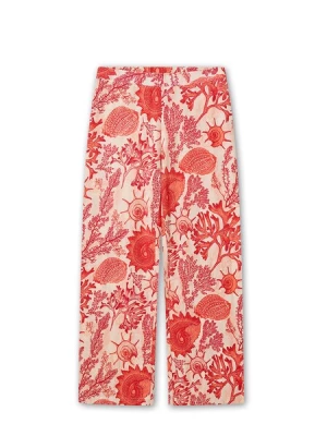 Obrázek produktu Gisela Pyžamové kalhoty  korálová / offwhite