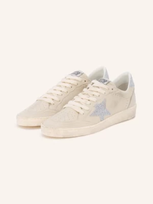 Obrázek produktu Golden Goose Tenisky Ball Star S Ozdobnými Kamínky režná / stříbrná