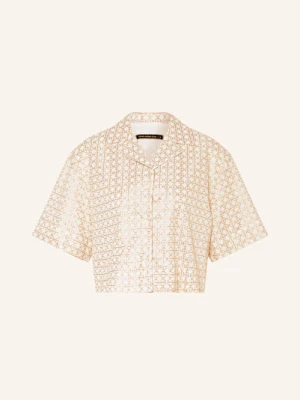 Obrázek produktu Greek Archaic Kori Cropped Halenka Cross S Třpytivou Přízí bílá / zlatá