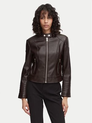Obrázek produktu Guess Bunda z imitace kůže W6YL25 W2914 Tmavě hnědá Regular Fit