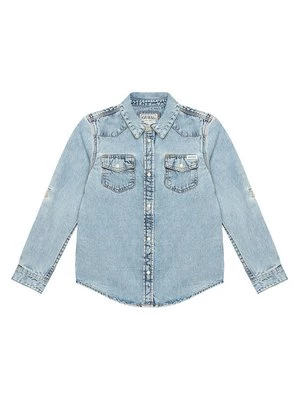 Obrázek produktu Guess džínová košile L6RH00 D4EU0 Modrá Regular Fit
