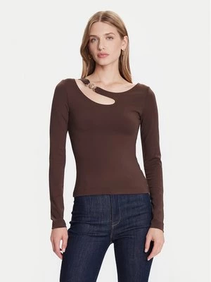Obrázek produktu Guess Halenka W5BP18 KC7M2 Hnědá Slim Fit