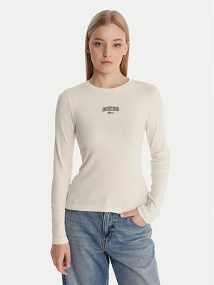 Obrázek produktu Guess Jeans Halenka W6RP22 KA0H1 Écru Slim Fit Krémová
